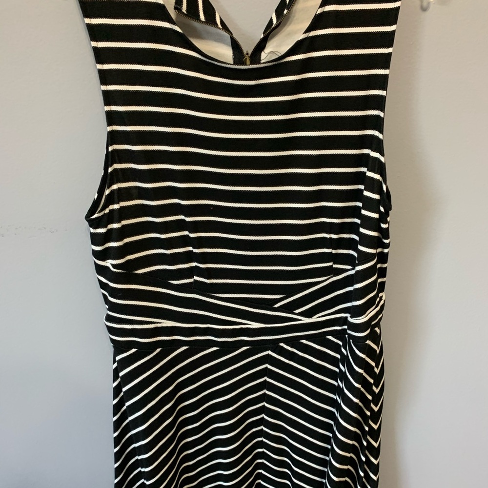 Black and white Striped Dress.